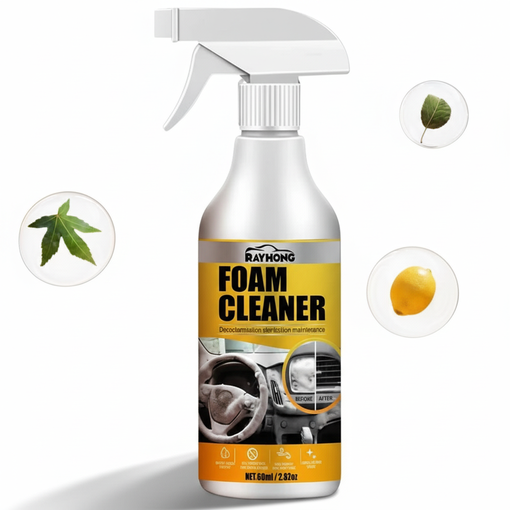 Multi-Purpose Foam Cleaner 60ml – Powerful Car Interior & Home Cleaning Spray | Eco-Friendly Stain Remover